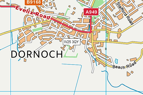 IV25 3QY map - OS VectorMap District (Ordnance Survey)