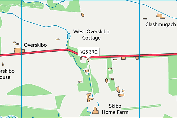 IV25 3RQ map - OS VectorMap District (Ordnance Survey)
