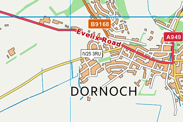 IV25 3RU map - OS VectorMap District (Ordnance Survey)