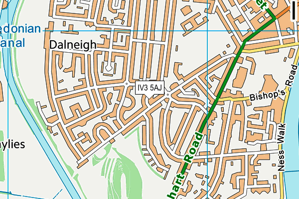 IV3 5AJ map - OS VectorMap District (Ordnance Survey) IV3 5AJ map - OS VectorMap District (Ordnance Survey)