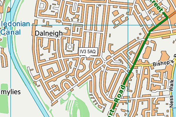 IV3 5AQ map - OS VectorMap District (Ordnance Survey) IV3 5AQ map - OS VectorMap District (Ordnance Survey)