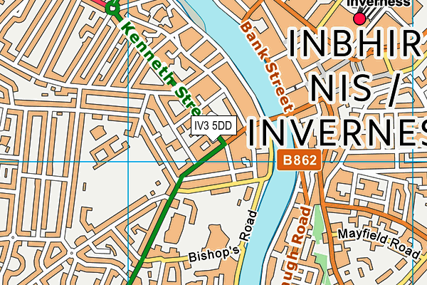 IV3 5DD map - OS VectorMap District (Ordnance Survey) IV3 5DD map - OS VectorMap District (Ordnance Survey)