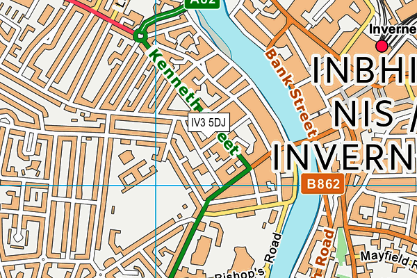 IV3 5DJ map - OS VectorMap District (Ordnance Survey) IV3 5DJ map - OS VectorMap District (Ordnance Survey)