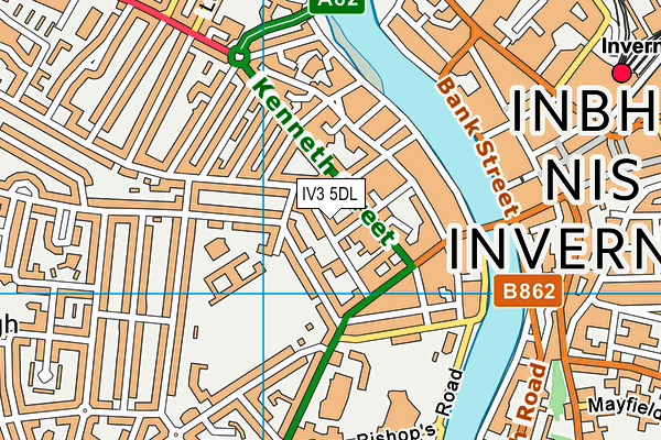 IV3 5DL map - OS VectorMap District (Ordnance Survey) IV3 5DL map - OS VectorMap District (Ordnance Survey)