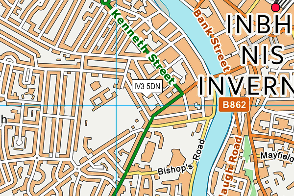 IV3 5DN map - OS VectorMap District (Ordnance Survey) IV3 5DN map - OS VectorMap District (Ordnance Survey)