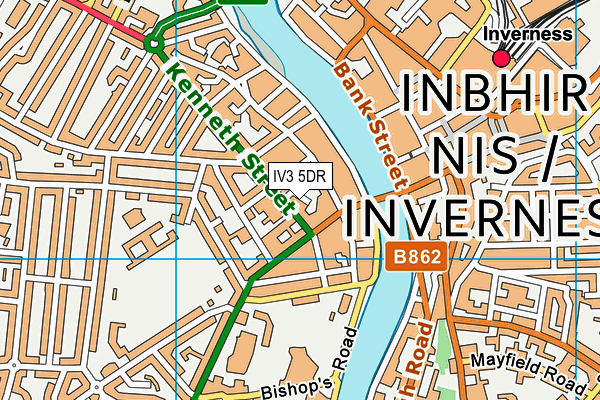 IV3 5DR map - OS VectorMap District (Ordnance Survey) IV3 5DR map - OS VectorMap District (Ordnance Survey)