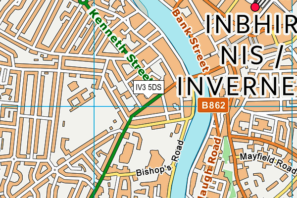 IV3 5DS map - OS VectorMap District (Ordnance Survey) IV3 5DS map - OS VectorMap District (Ordnance Survey)