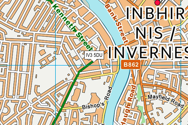 IV3 5DU map - OS VectorMap District (Ordnance Survey) IV3 5DU map - OS VectorMap District (Ordnance Survey)