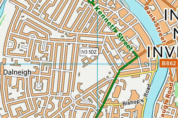 IV3 5DZ map - OS VectorMap District (Ordnance Survey) IV3 5DZ map - OS VectorMap District (Ordnance Survey)