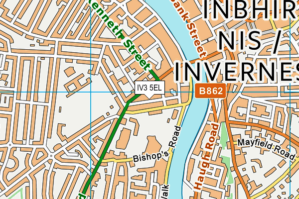 IV3 5EL map - OS VectorMap District (Ordnance Survey) IV3 5EL map - OS VectorMap District (Ordnance Survey)