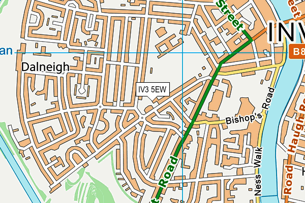 IV3 5EW map - OS VectorMap District (Ordnance Survey) IV3 5EW map - OS VectorMap District (Ordnance Survey)