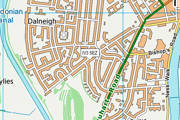 IV3 5EZ map - OS VectorMap District (Ordnance Survey) IV3 5EZ map - OS VectorMap District (Ordnance Survey)