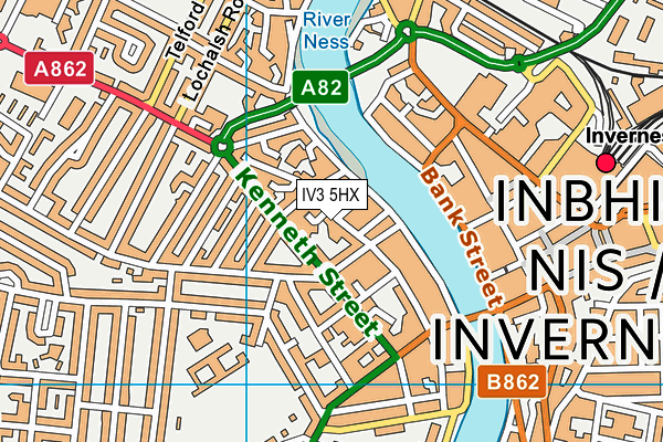 IV3 5HX map - OS VectorMap District (Ordnance Survey) IV3 5HX map - OS VectorMap District (Ordnance Survey)