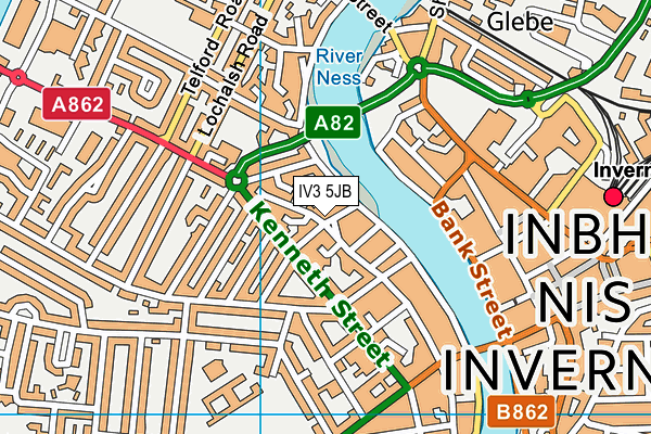 IV3 5JB map - OS VectorMap District (Ordnance Survey) IV3 5JB map - OS VectorMap District (Ordnance Survey)