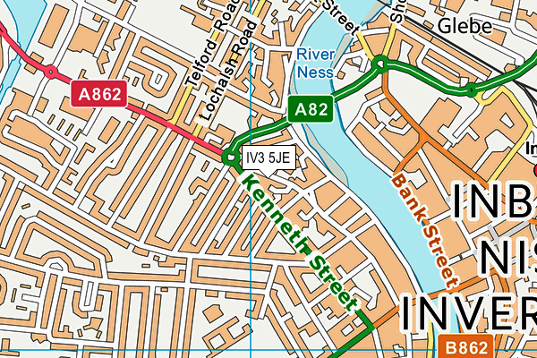 IV3 5JE map - OS VectorMap District (Ordnance Survey) IV3 5JE map - OS VectorMap District (Ordnance Survey)