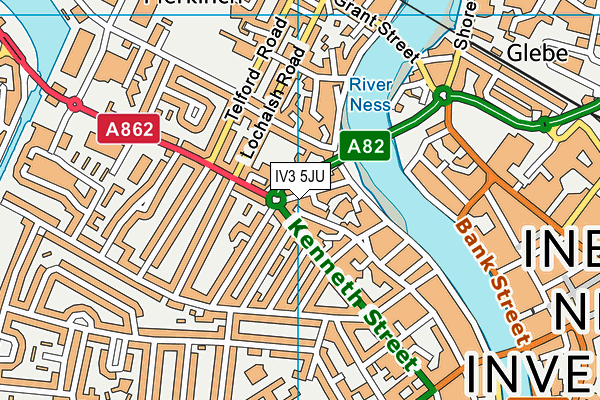 IV3 5JU map - OS VectorMap District (Ordnance Survey) IV3 5JU map - OS VectorMap District (Ordnance Survey)