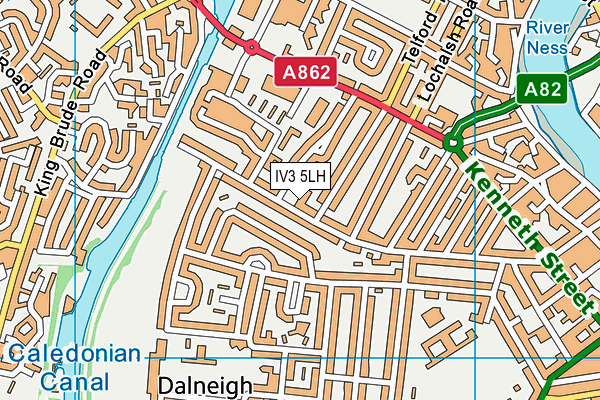 IV3 5LH map - OS VectorMap District (Ordnance Survey) IV3 5LH map - OS VectorMap District (Ordnance Survey)