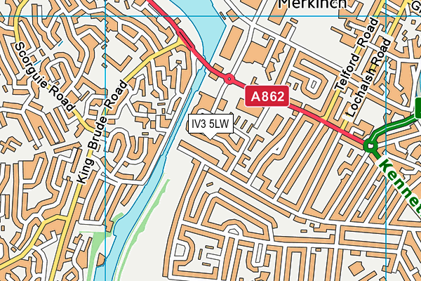 IV3 5LW map - OS VectorMap District (Ordnance Survey) IV3 5LW map - OS VectorMap District (Ordnance Survey)