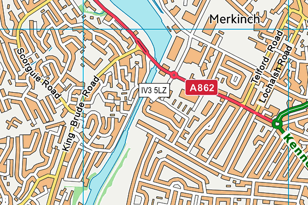 IV3 5LZ map - OS VectorMap District (Ordnance Survey) IV3 5LZ map - OS VectorMap District (Ordnance Survey)