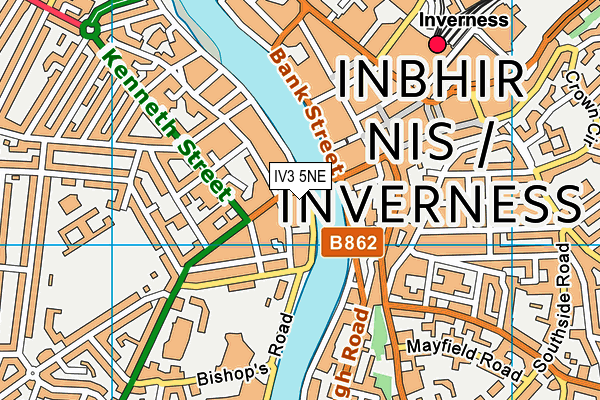 IV3 5NE map - OS VectorMap District (Ordnance Survey) IV3 5NE map - OS VectorMap District (Ordnance Survey)