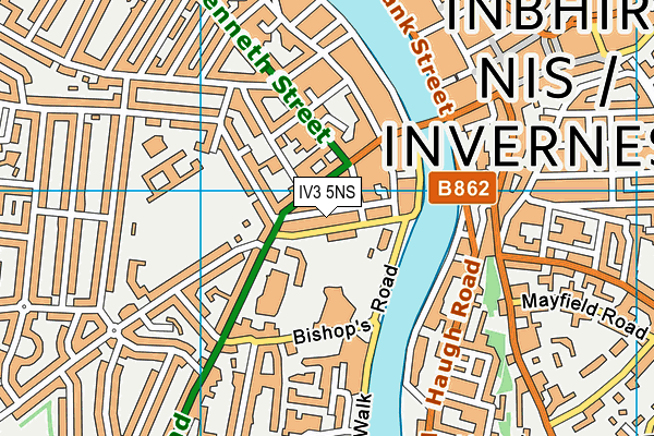 IV3 5NS map - OS VectorMap District (Ordnance Survey) IV3 5NS map - OS VectorMap District (Ordnance Survey)