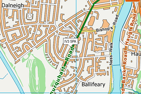 IV3 5PA map - OS VectorMap District (Ordnance Survey)
