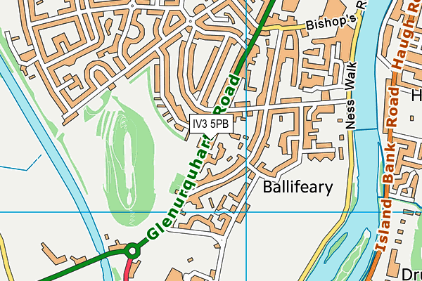 IV3 5PB map - OS VectorMap District (Ordnance Survey)