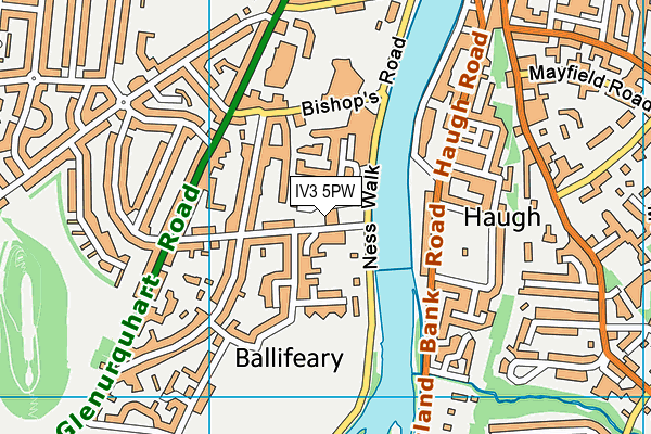IV3 5PW map - OS VectorMap District (Ordnance Survey) IV3 5PW map - OS VectorMap District (Ordnance Survey)