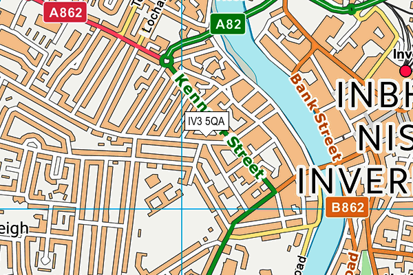 IV3 5QA map - OS VectorMap District (Ordnance Survey) IV3 5QA map - OS VectorMap District (Ordnance Survey)
