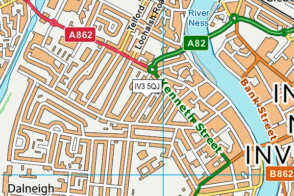 IV3 5QJ map - OS VectorMap District (Ordnance Survey) IV3 5QJ map - OS VectorMap District (Ordnance Survey)
