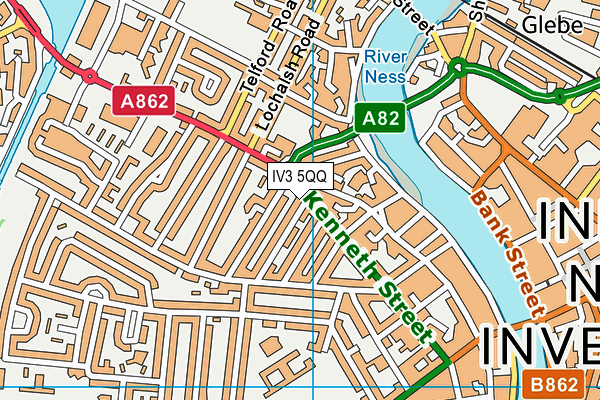 IV3 5QQ map - OS VectorMap District (Ordnance Survey) IV3 5QQ map - OS VectorMap District (Ordnance Survey)