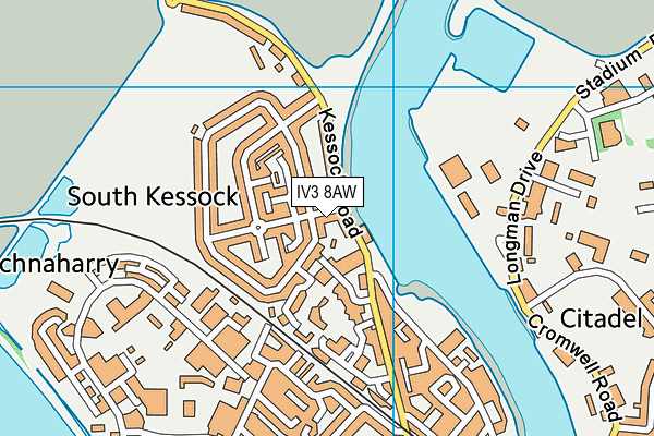 IV3 8AW map - OS VectorMap District (Ordnance Survey) IV3 8AW map - OS VectorMap District (Ordnance Survey)