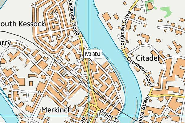 IV3 8DJ map - OS VectorMap District (Ordnance Survey) IV3 8DJ map - OS VectorMap District (Ordnance Survey)