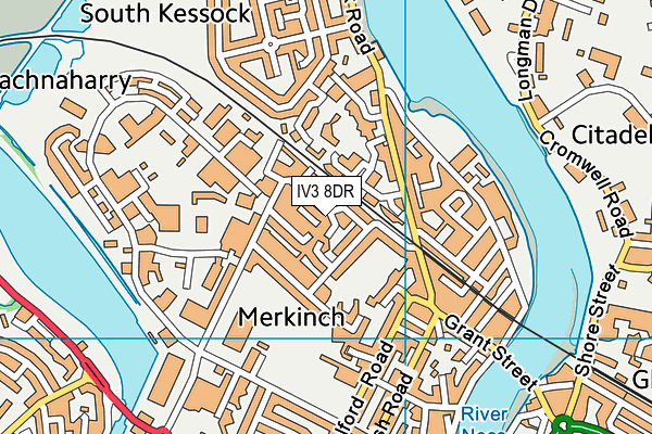 IV3 8DR map - OS VectorMap District (Ordnance Survey) IV3 8DR map - OS VectorMap District (Ordnance Survey)