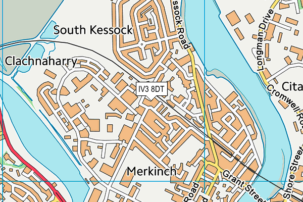 IV3 8DT map - OS VectorMap District (Ordnance Survey) IV3 8DT map - OS VectorMap District (Ordnance Survey)