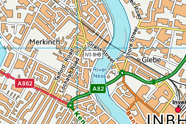 IV3 8HB map - OS VectorMap District (Ordnance Survey) IV3 8HB map - OS VectorMap District (Ordnance Survey)