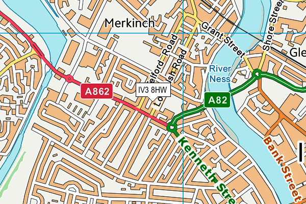 IV3 8HW map - OS VectorMap District (Ordnance Survey) IV3 8HW map - OS VectorMap District (Ordnance Survey)