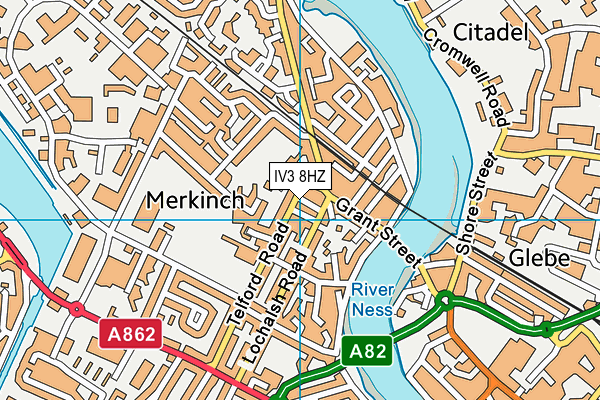 IV3 8HZ map - OS VectorMap District (Ordnance Survey) IV3 8HZ map - OS VectorMap District (Ordnance Survey)