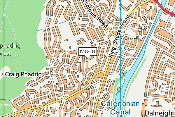 IV3 8LG map - OS VectorMap District (Ordnance Survey) IV3 8LG map - OS VectorMap District (Ordnance Survey)