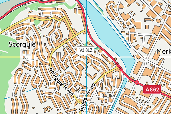 IV3 8LZ map - OS VectorMap District (Ordnance Survey) IV3 8LZ map - OS VectorMap District (Ordnance Survey)