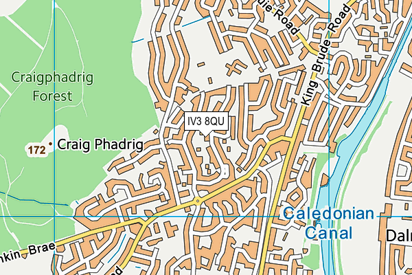 IV3 8QU map - OS VectorMap District (Ordnance Survey) IV3 8QU map - OS VectorMap District (Ordnance Survey)
