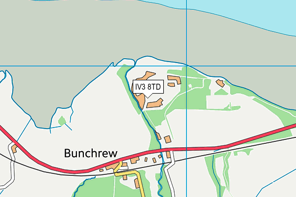 IV3 8TD map - OS VectorMap District (Ordnance Survey) IV3 8TD map - OS VectorMap District (Ordnance Survey)
