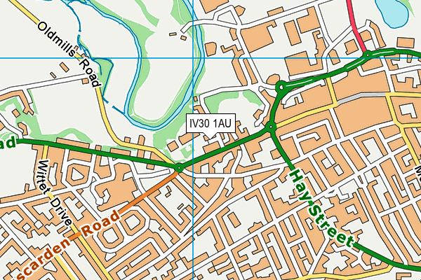 IV30 1AU map - OS VectorMap District (Ordnance Survey) IV30 1AU map - OS VectorMap District (Ordnance Survey)