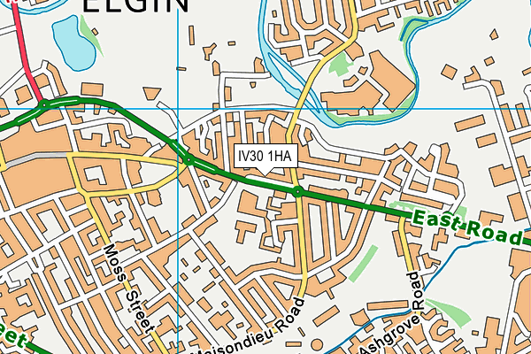 IV30 1HA map - OS VectorMap District (Ordnance Survey) IV30 1HA map - OS VectorMap District (Ordnance Survey)