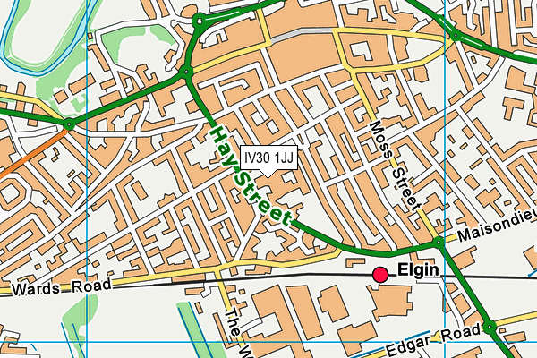 IV30 1JJ map - OS VectorMap District (Ordnance Survey) IV30 1JJ map - OS VectorMap District (Ordnance Survey)