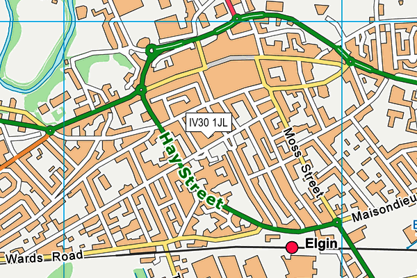 IV30 1JL map - OS VectorMap District (Ordnance Survey) IV30 1JL map - OS VectorMap District (Ordnance Survey)