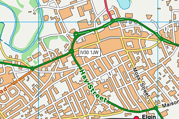 IV30 1JW map - OS VectorMap District (Ordnance Survey) IV30 1JW map - OS VectorMap District (Ordnance Survey)