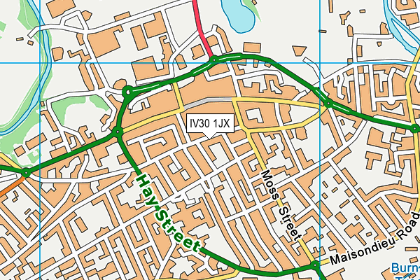 IV30 1JX map - OS VectorMap District (Ordnance Survey) IV30 1JX map - OS VectorMap District (Ordnance Survey)