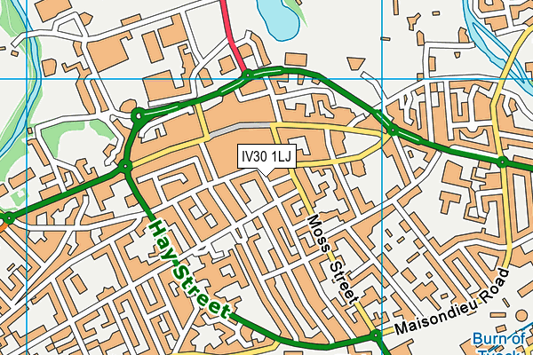 IV30 1LJ map - OS VectorMap District (Ordnance Survey) IV30 1LJ map - OS VectorMap District (Ordnance Survey)