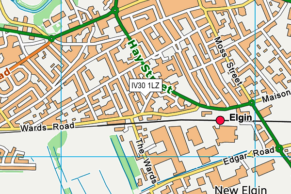 IV30 1LZ map - OS VectorMap District (Ordnance Survey) IV30 1LZ map - OS VectorMap District (Ordnance Survey)